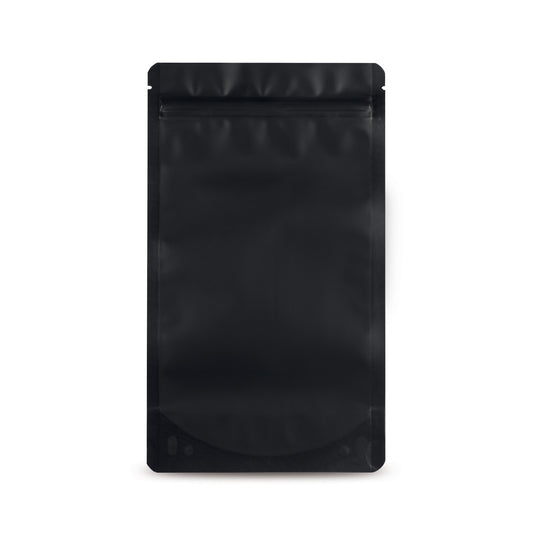 Stand-up pouch matt black — Colour variant view for different brand looks