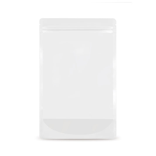Stand-up pouch transparent mono-material — Detail view in a typical packaging application with content example