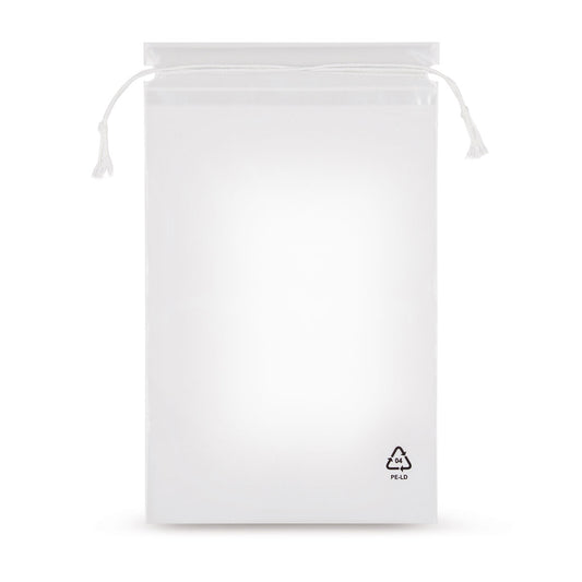 LDPE drawstring bags 50 microns — Main view direct from manufacturer Elke Plastic