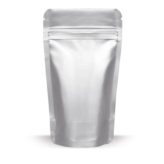 Stand-up pouches aluminum — Material close-up focusing on film thickness and finishing quality