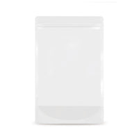 Stand-up pouch transparent mono-material — Detail view in a typical packaging application with content example