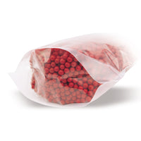 Stand-up pouch transparent mono-material — Application view of the bag in a packaging scenario