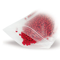 Stand-up pouch transparent mono-material — Product detail view (image 4) focusing on material and finishing
