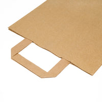 Paper carrier bags brown — Colour variant view for different brand looks