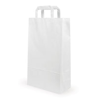 Paper carrier bags white — Main view direct from manufacturer Elke Plastic