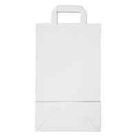 Paper carrier bags white — Colour variant view for different brand looks