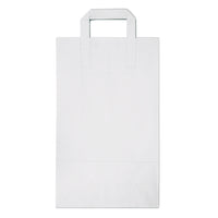 Paper carrier bags white — Colour variant view for different brand looks