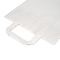 Paper carrier bags white — Colour variant view for different brand looks