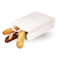 Paper carrier bags white — Colour variant view for different brand looks