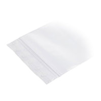LDPE ziplock bags without labeling strips 50 microns — Detail view in a typical packaging application with content example