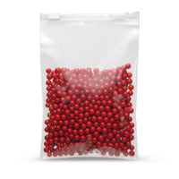 LDPE slider bags 60 - 70 microns — Close-up of the LDPE material and film thickness
