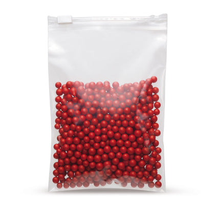 LDPE slider bags 60 - 70 microns — Close-up of the LDPE material and film thickness