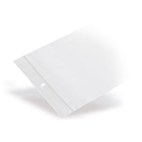 PP ziplock bags with round hole 50 microns — Detail view in a typical packaging application with content example