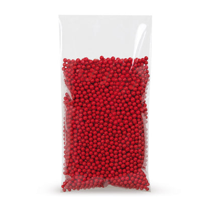PP flat bags 40 microns — Close-up of the PP material and film thickness