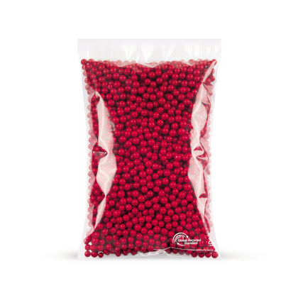 rLDPE flat bags with recycled content 50 microns — Detail view in a typical packaging application with content example