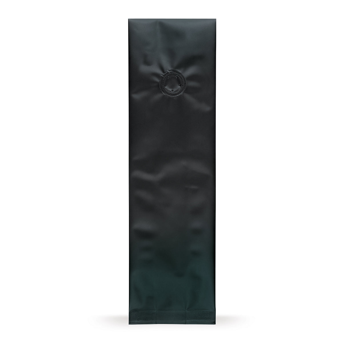 Side gusset bags black with aroma protection valve — Main view of the bag with aroma valve, aroma protection from Elke Plastic
