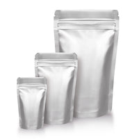 Stand-up pouches aluminum — Variant overview with different material and colour options
