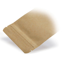 Stand-up pouches kraft paper — Size comparison of the available format variants in the product range