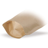 Stand-up pouch kraft paper with aroma protection valve — Material close-up focusing on film thickness and finishing quality