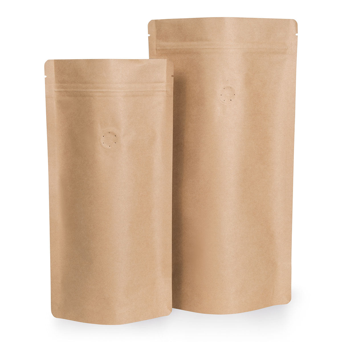 Standbodenbeutel Kraftpapier mit Aromaschutzventil