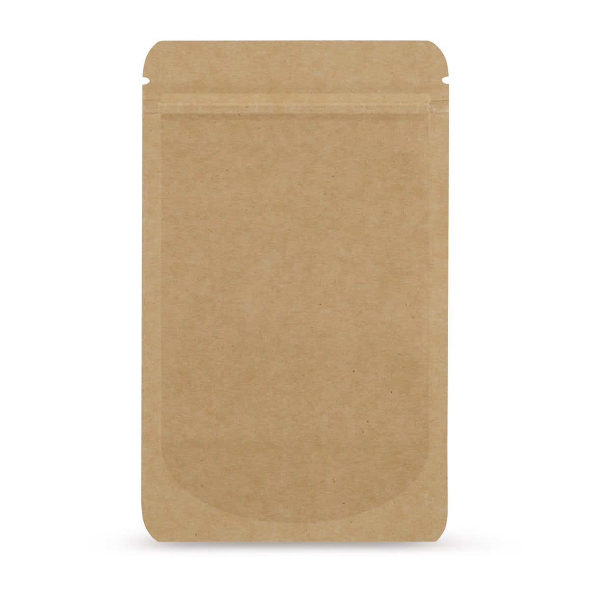 Stand-up pouches kraft paper — Main view of the bag with kraft paper look from Elke Plastic