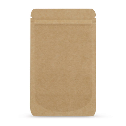 Stand-up pouches kraft paper — Main view of the bag with kraft paper look from Elke Plastic