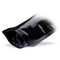 Stand-up pouch black — Variant overview with different material and colour options