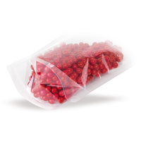 Stand-up pouch transparent OPP — Application view in real-world use during the packaging workflow