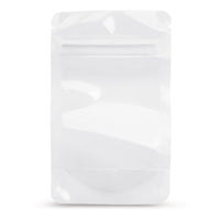 Stand-up pouch transparent OPP — Close-up of the OPP material and film thickness
