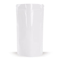 Stand-up pouch white — Size comparison of the available format variants in the product range
