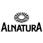 Sort logo for virksomheden Alnatura.