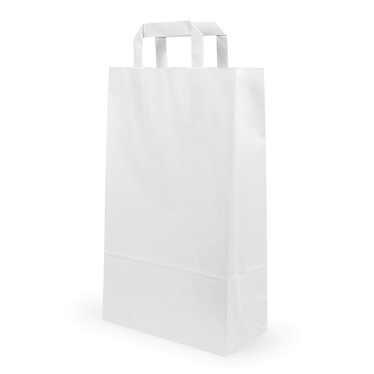 Paper carrier bag white