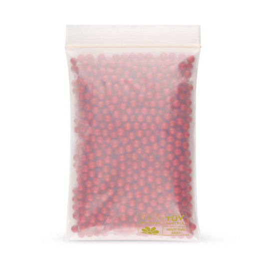Biodegradable pressure seal bags without labeling strips PLA 50 mµ