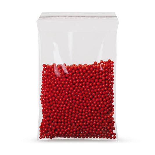 LDPE adhesive seal bags with beveled flap without air hole 50 - 70 mµ