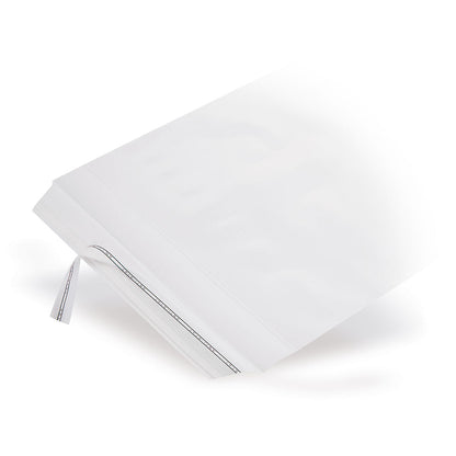 LDPE adhesive seal bags with beveled flap without air hole 50 - 70 mµ