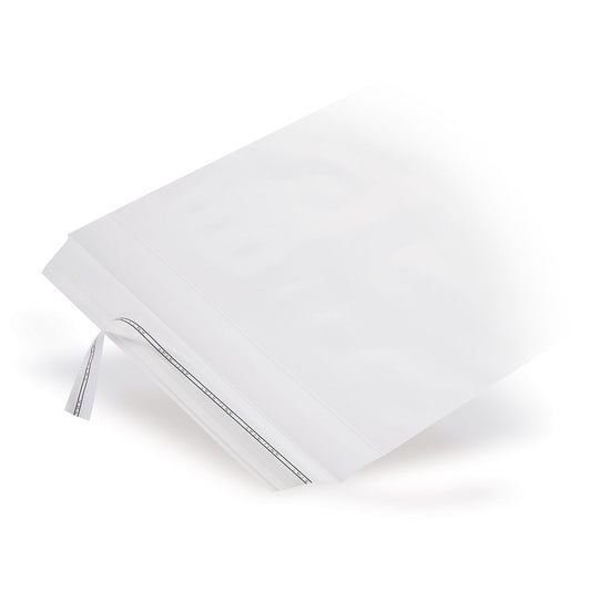 LDPE adhesive seal bags with beveled flap without air hole 50 - 70 mµ