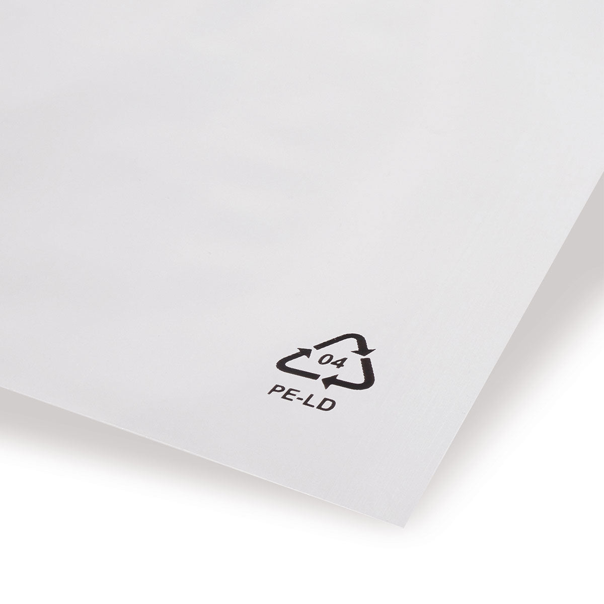 LDPE adhesive seal bags with beveled flap without air hole 50 - 70 mµ