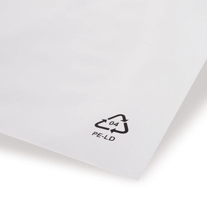 LDPE adhesive seal bags with beveled flap without air hole 50 - 70 mµ