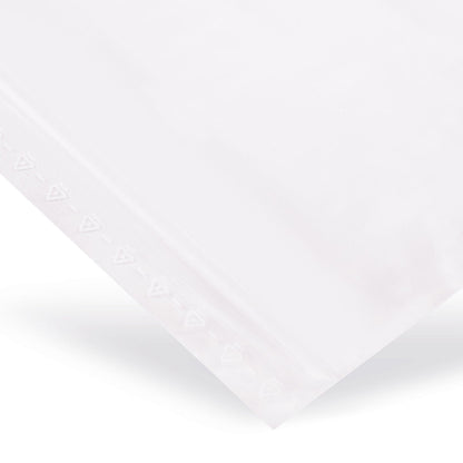 rLDPE pressure seal bags with recyclate content without labeling strips 50 mµ