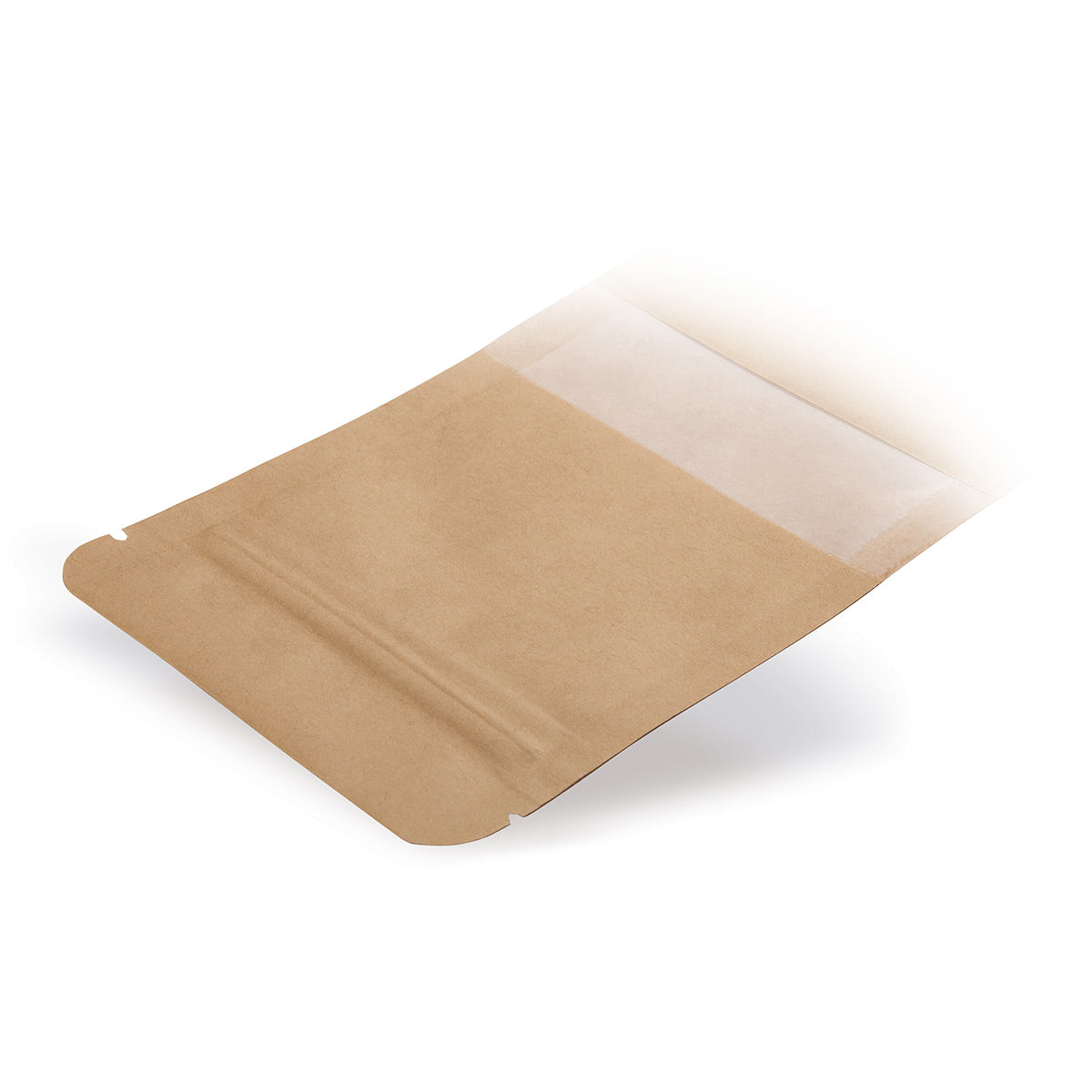 Stand-up pouch kraft paper with window