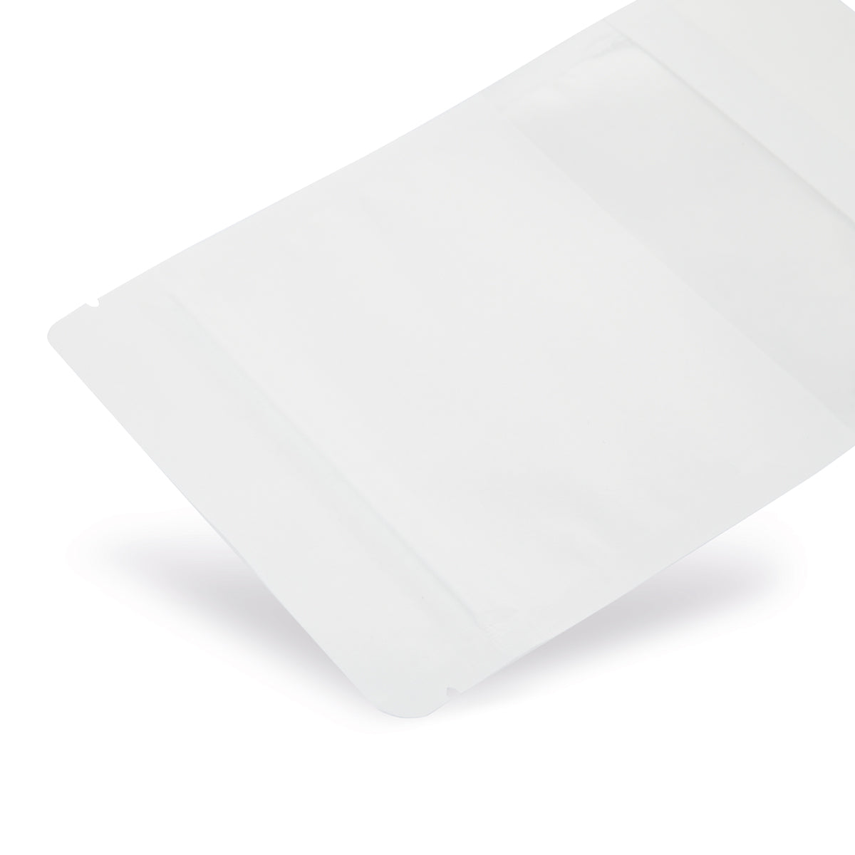 Stand-up pouch kraft paper with window white