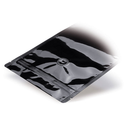 Stand-up pouch black with aroma protection valve