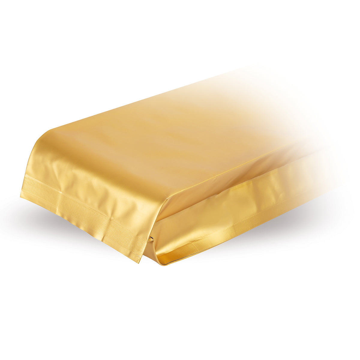 Bolsa de fuelle dorada con válvula de protección del aroma