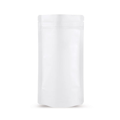Sachet à fond plat blanc mat