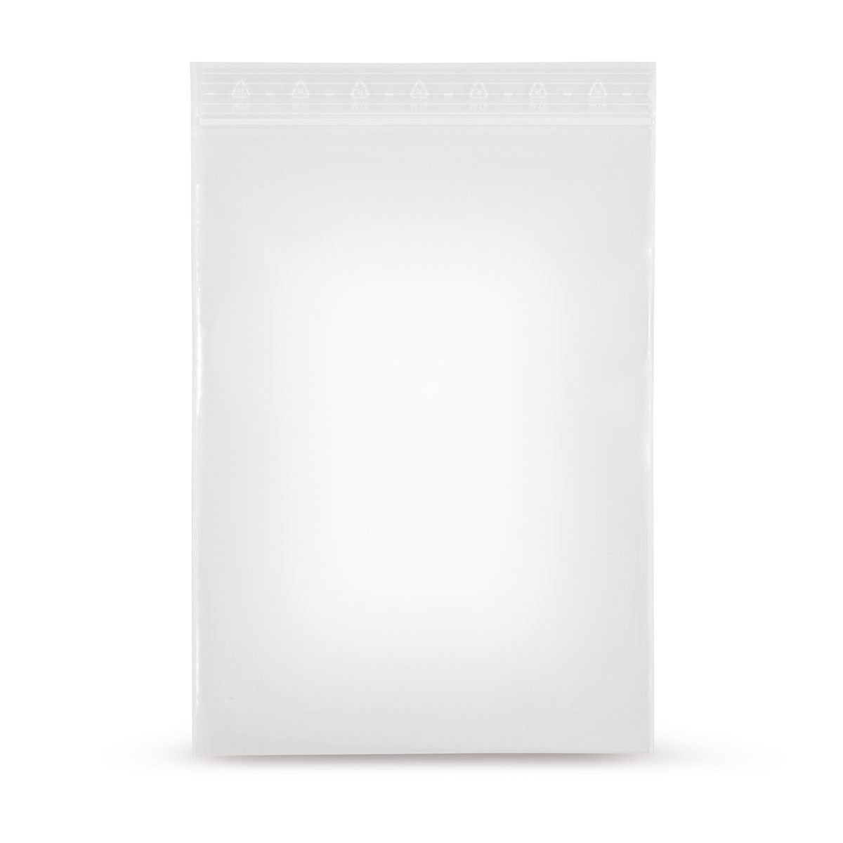 Sachet à fermeture à pression en LDPE sans bande d'inscription 90 mµ