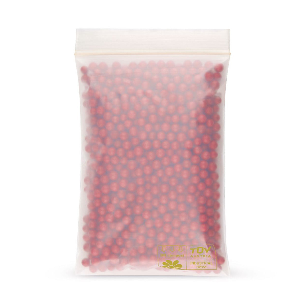 Sacos biodegradáveis com fecho zip sem faixas de etiquetagem PLA 50 mµ