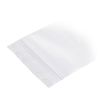 Saco ziplock LDPE sem faixas de etiquetagem 90 mµ