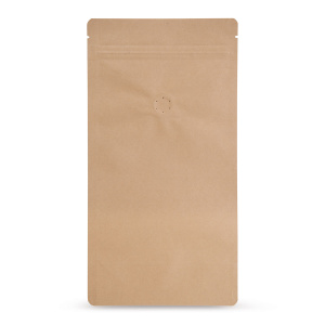 Stand Up Pouches Kraft Paper with Aroma Protection Valve Base